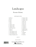 Landscapes - Conductor Score (Full Score)