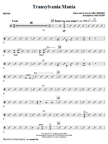 Transylvania Mania (from Young Frankenstein) - Drums 