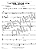 Pirates of the Caribbean (arr. Michael Sweeney) - Eb Baritone Saxophone