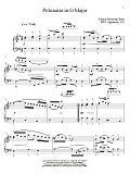 Polonaise In G Major, BWV App. 130