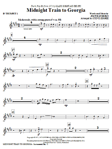 Midnight Train To Georgia - Bb Trumpet 1 