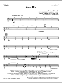 Adore Him - Violin I & II 