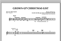 Grown Up Christmas List (with Optional Vocal Solo) - Mallet Percussion