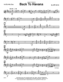 Back To Havana - 1st Eb Alto Saxophone 
