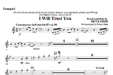 I Will Trust You - Trumpet 1 