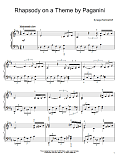 Rhapsody On A Theme Of Paganini, Variation XVIII