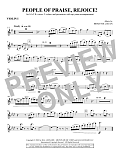 People of Praise, Rejoice! - Violin 1