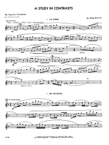 A Study In Contrasts - Bb Soprano Sax 