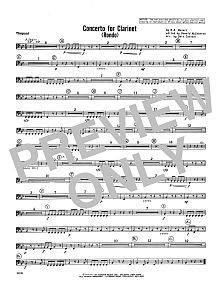 Concerto For Clarinet - Rondo (3rd Movement) - K.622 - Timpani 