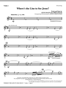 Where's The Line To See Jesus? - Violin 1 