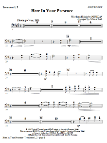 Here In Your Presence - Trombone 1,2 
