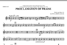 Proclamation Of Praise - F Horn 