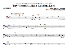 Thy Word Is Like A Garden, Lord - Double Bass 