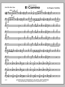 El Camino - 2nd Eb Alto Saxophone 