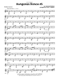 Hungarian Dance #5 - Bb Bass Clarinet