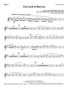 The Lord of Harvest - Flute 2 