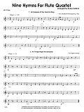 Nine Hymns For Flute Quartet - 4th Flute