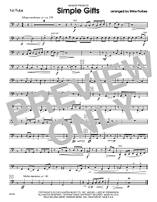 Simple Gifts - Tuba 1 