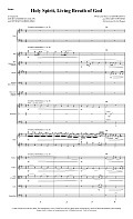Holy Spirit, Living Breath of God - Full Score
