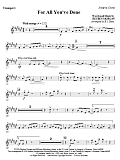 For All You've Done - Trumpet 1