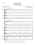 Lord Of All (Infant Holy, Infant Lowly) - Full Score