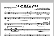Air On The G String (from Orchestral Suite No. 3) - 4th Flute 