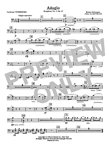 Adagio Symphony No. 2, Op. 61 - 1st & 2nd Trombone 