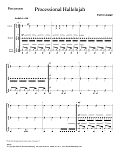 Processional Hallelujah Percussion - Percussion