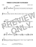 Three Concert Fanfares - F Horn