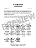 Good Times - Guitar Chord Chart
