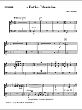 A Festive Celebration - Percussion