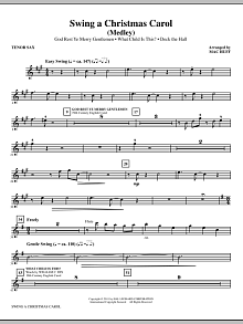 Swing A Christmas Carol (Medley) - Tenor Sax 