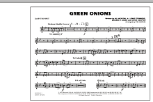 Green Onions - 2nd Bb Trumpet 