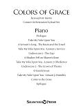Colors of Grace - Lessons for Lent (New Edition) (Consort) - Piano