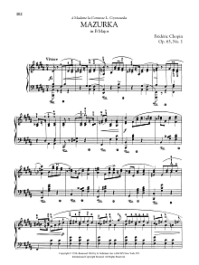 Mazurka in B Major, Op. 63, No. 1 