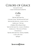 Colors of Grace - Lessons for Lent (New Edition) (Consort) - Cello