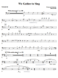 We Gather To Sing - Trombone