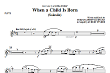 When A Child Is Born (Soleado) - Flute 