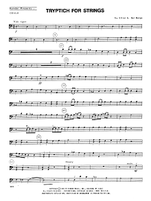 Tryptich For Strings - Cello 