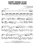 Sorry Seems To Be The Hardest Word [Classical version] (arr. Phillip Keveren)