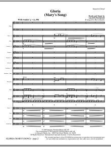 Gloria (Mary's Song) - Full Score 