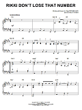 Rikki Don't Lose That Number [Jazz version] (arr. Brent Edstrom)