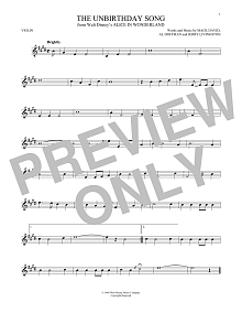 The Unbirthday Song (from Disney's Alice In Wonderland) 