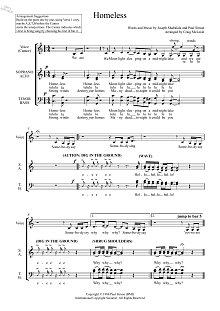 Homeless (arr. Craig McLeish) 
