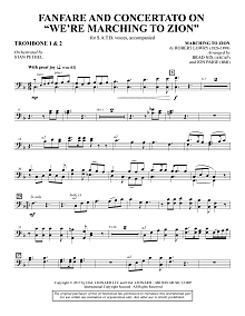 Fanfare and Concertato on "We're Marching to Zion" - Trombone 1 & 2 