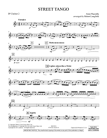 Street Tango - Bb Clarinet 2 