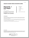 March No. 1 In D Major (K. 335) - Full Score