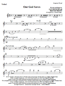 Our God Saves - Violin 1 