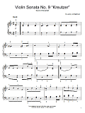 Sonata For Violin No. 9 Kreutzer Theme