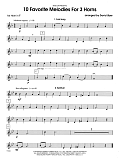 10 Favorite Melodies For 3 Horns - 1st Horn in F
